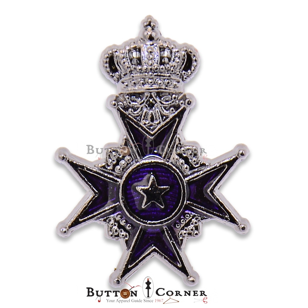 Crown Badge Lapel Pin