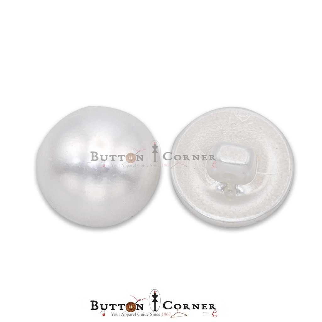 Half Pearl Plastic Button