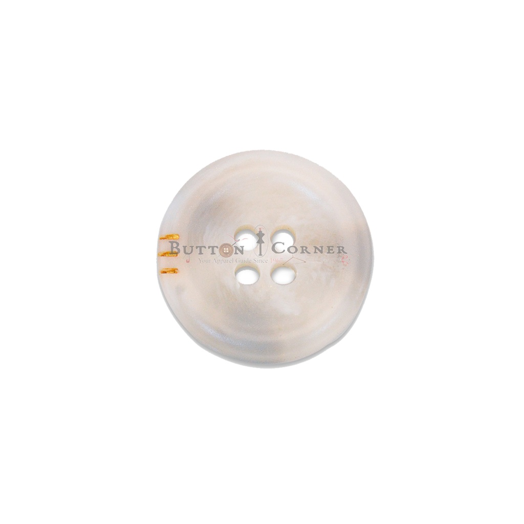 Border Three-Line Rod Flower Shape 4 Hole Polyester Suiting Button 20-4