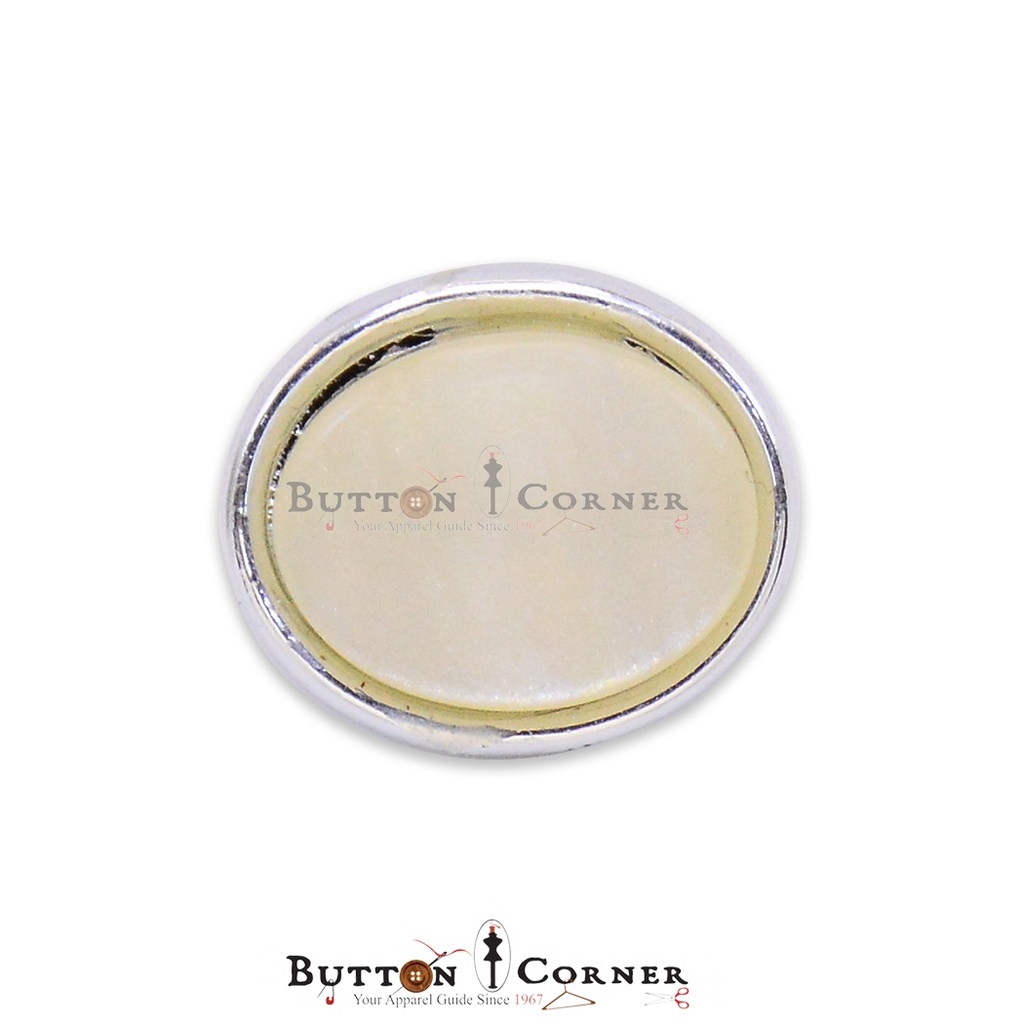 Oval Shape Pearl Shank Button