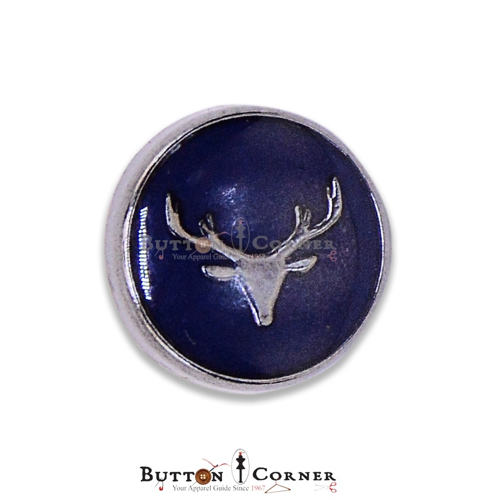 Swamp Deer Head Shirt Button