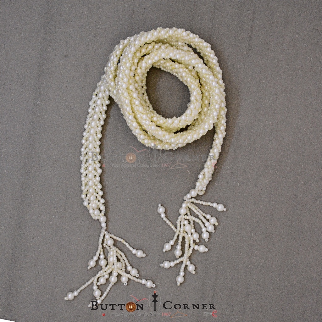 Fancy Belt With Pearl & Beads