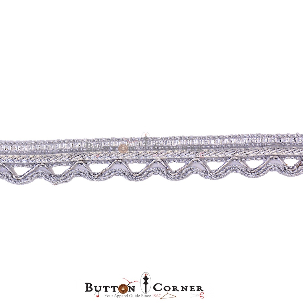 Fancy Metallic Yarn Gota Lace