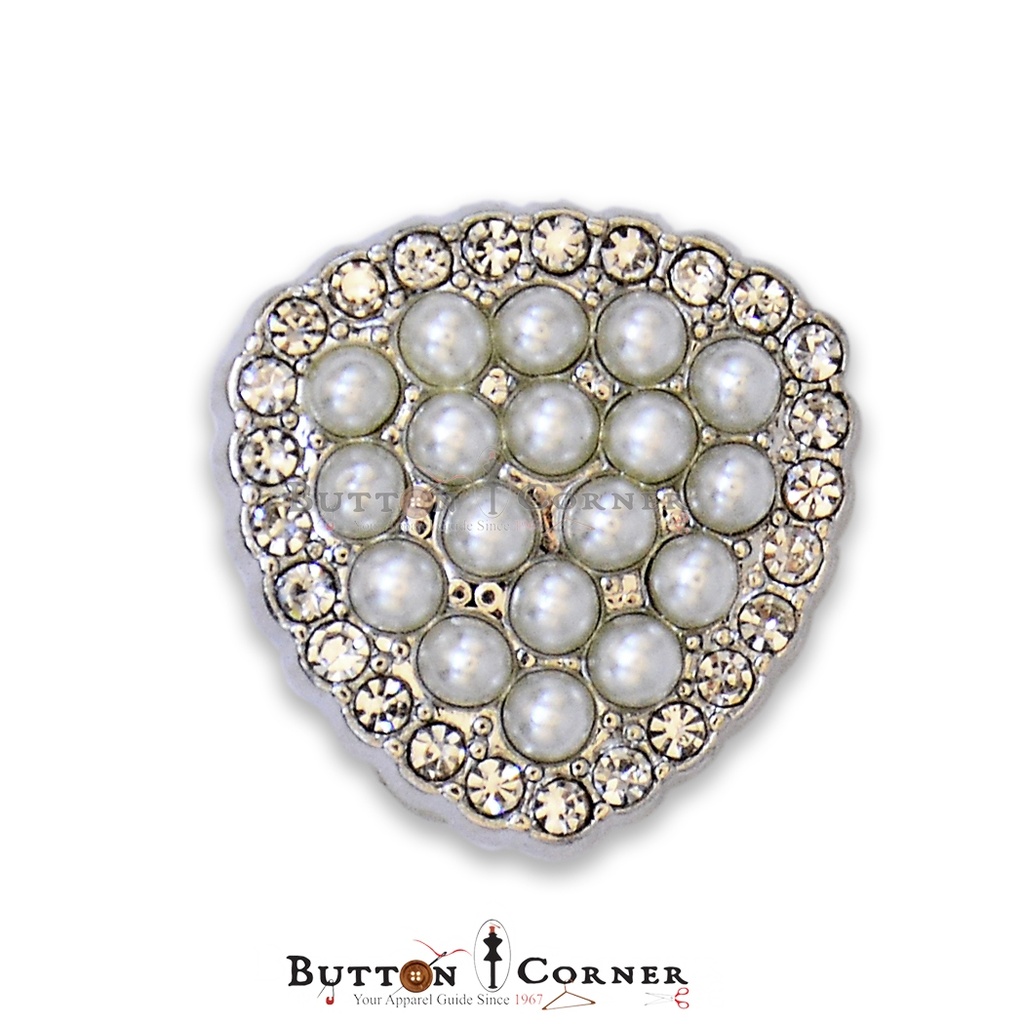 Pearl & Stone Fancy Button