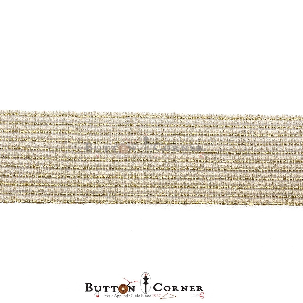 Fancy Metallic Yarn Crochet Lace