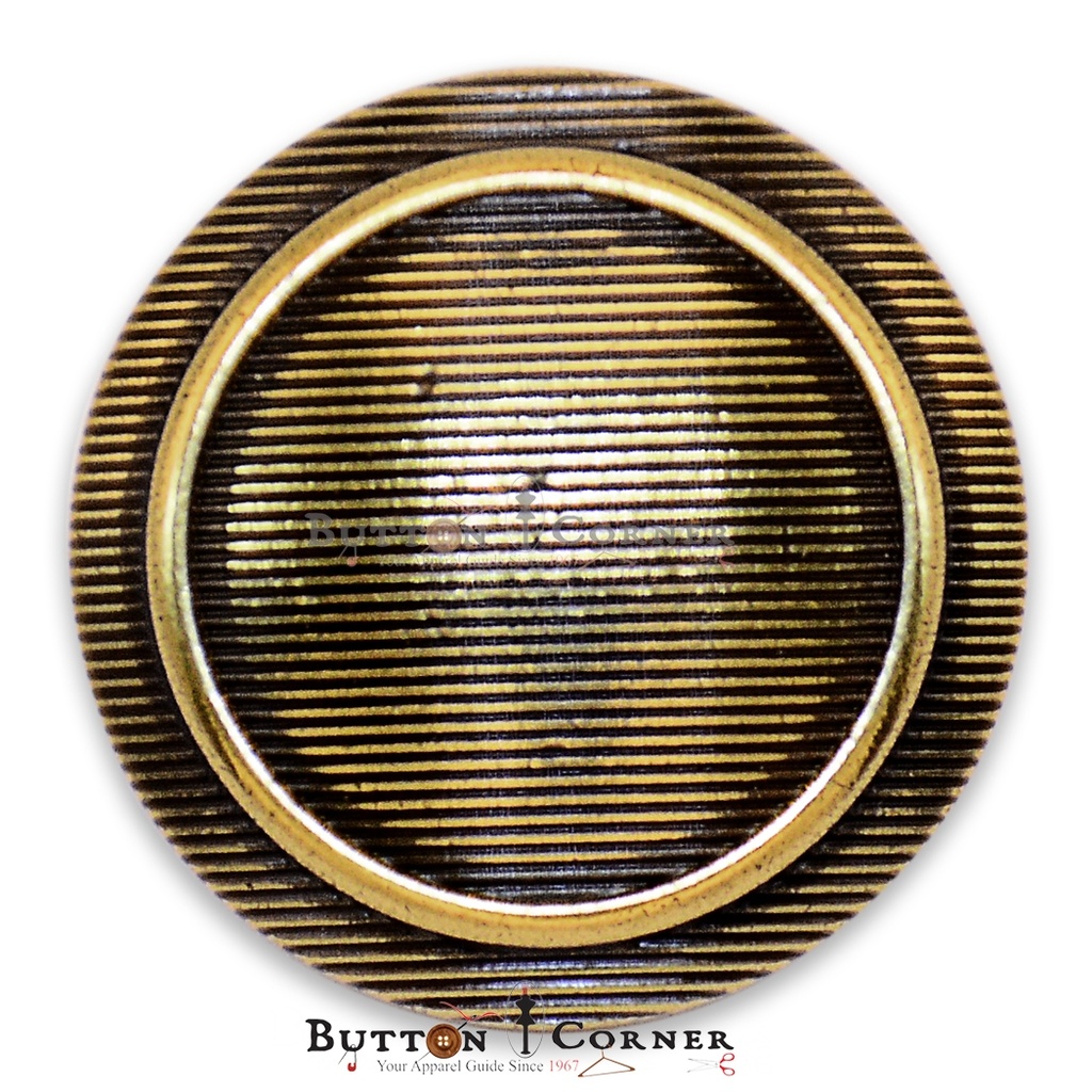 Metal Button With Border Outline