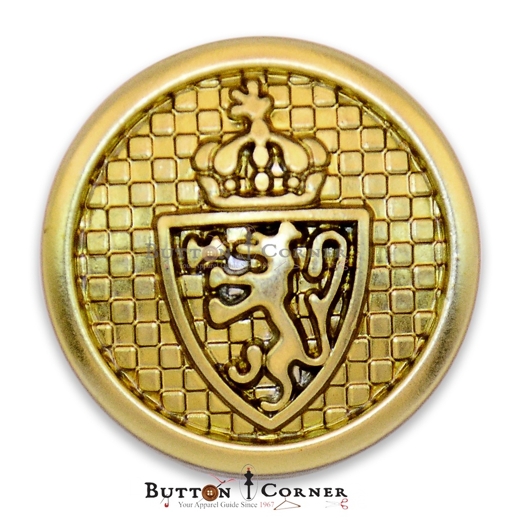 European Vintage Metal Button