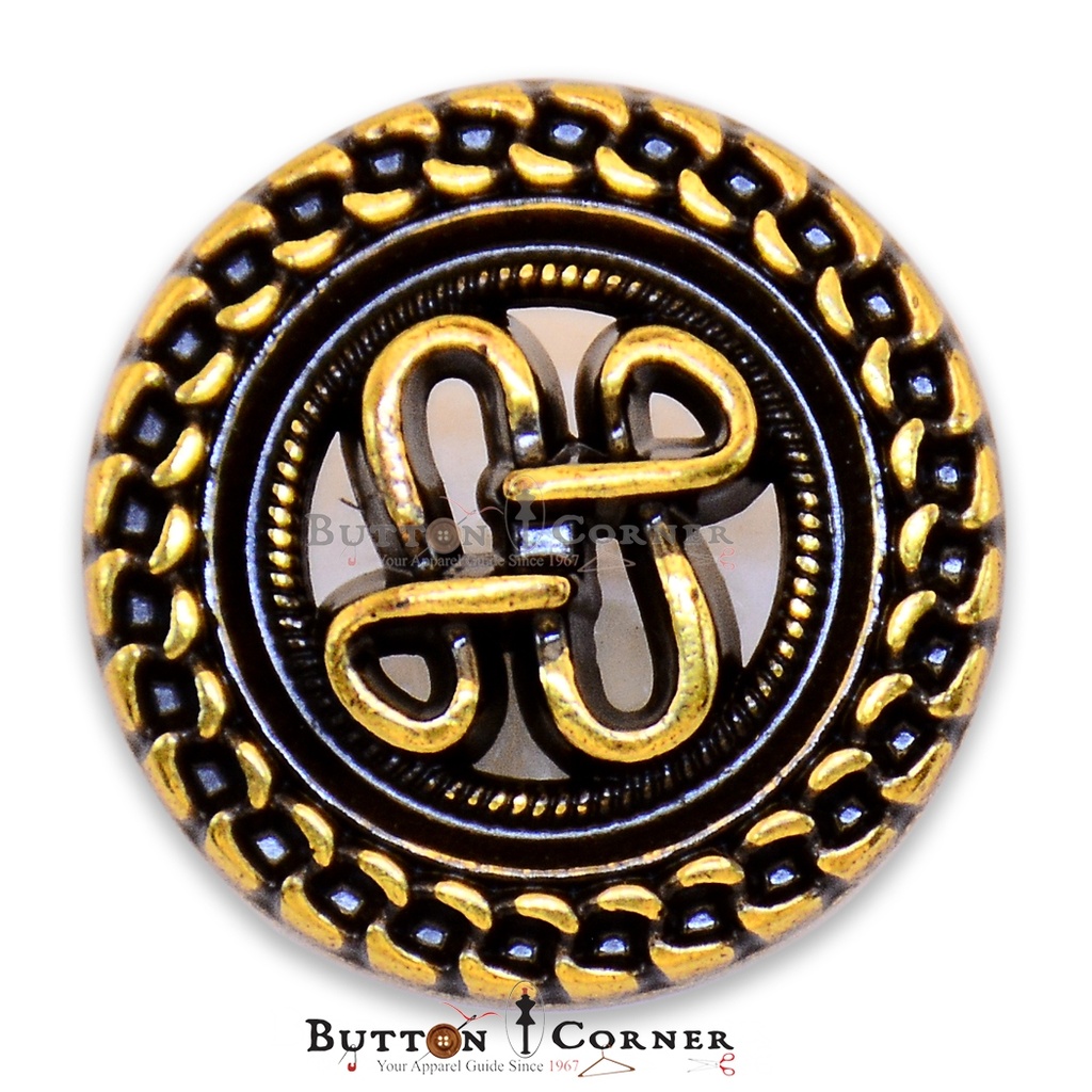 Celtic Design Chain Rim Suiting Button