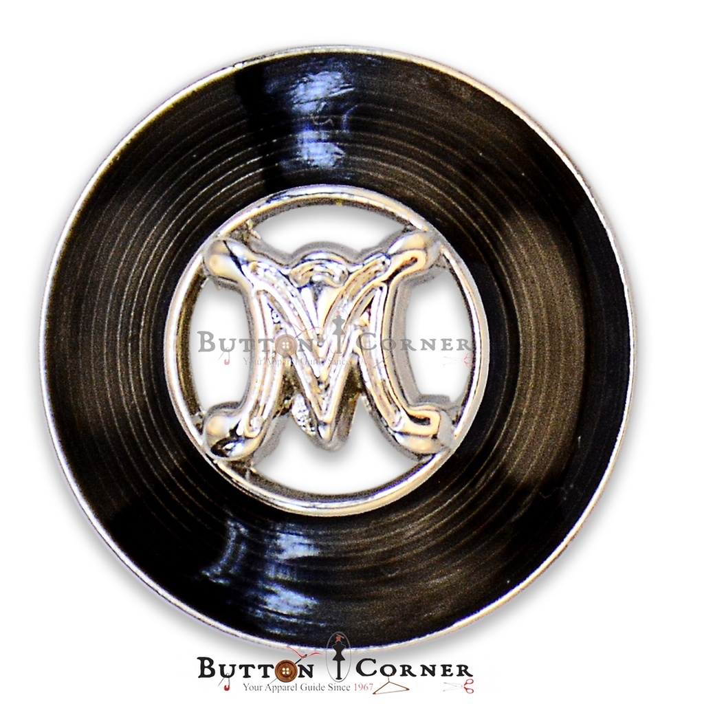 M Design Glossy Finish Suiting Button