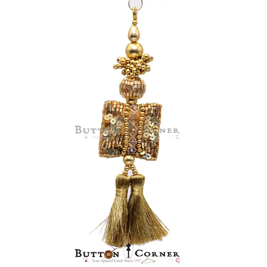 Fancy Sequence Glass Beads Pearl Tassel