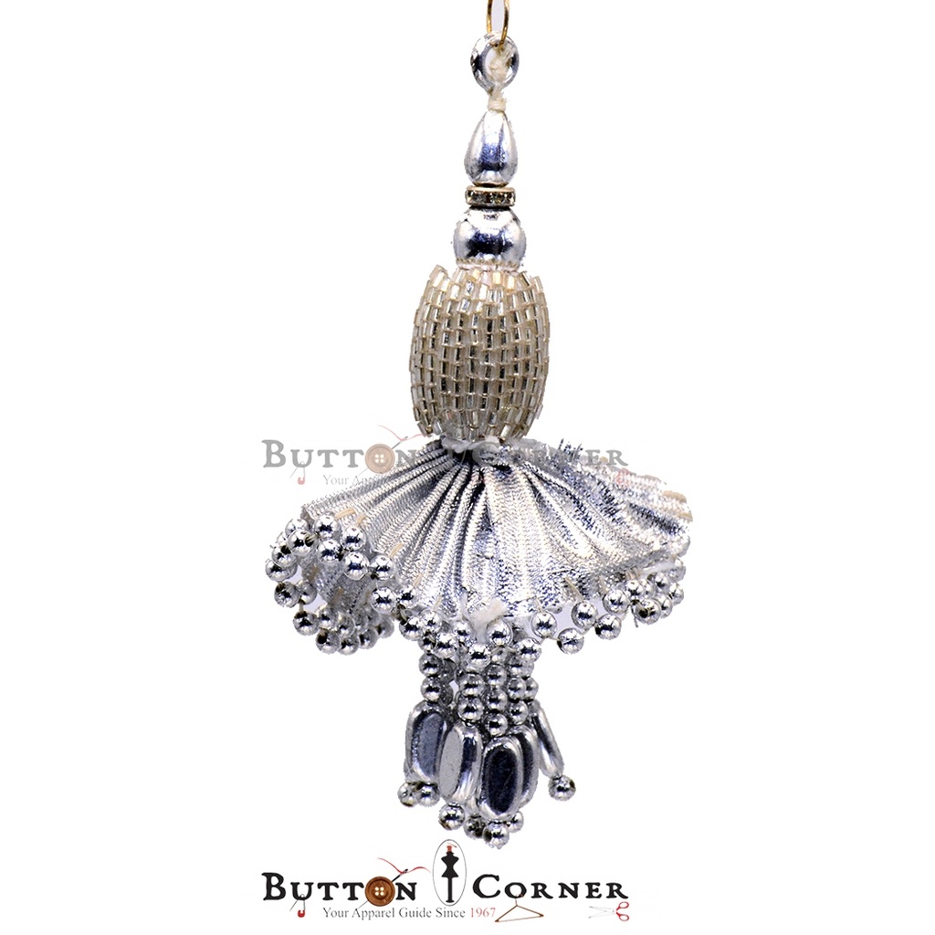 Gota Cap Pearl & Glass Beads Fancy Tassel