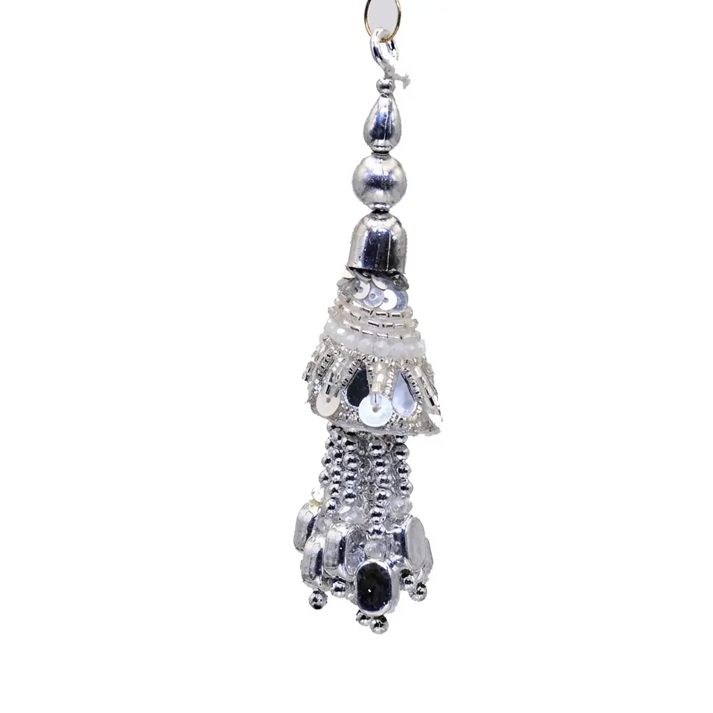 Fancy Glass Beads Sequence Pearl Tassel
