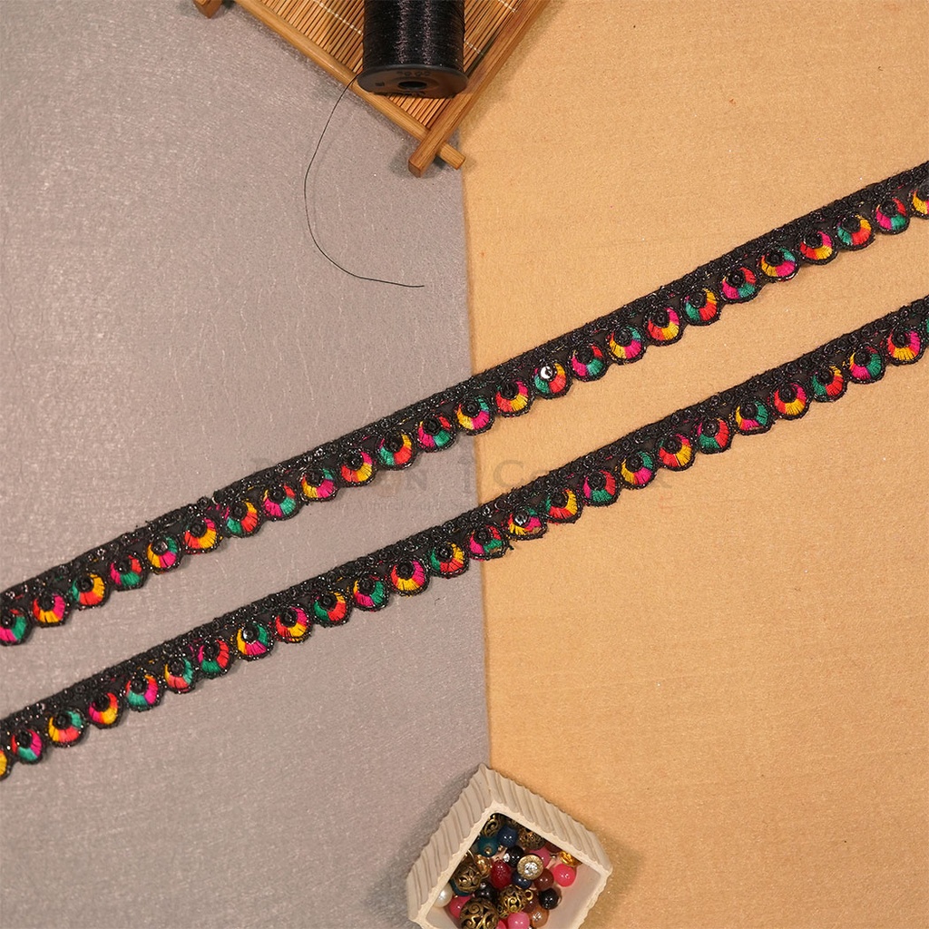 Fancy Gota Lace With Thread
