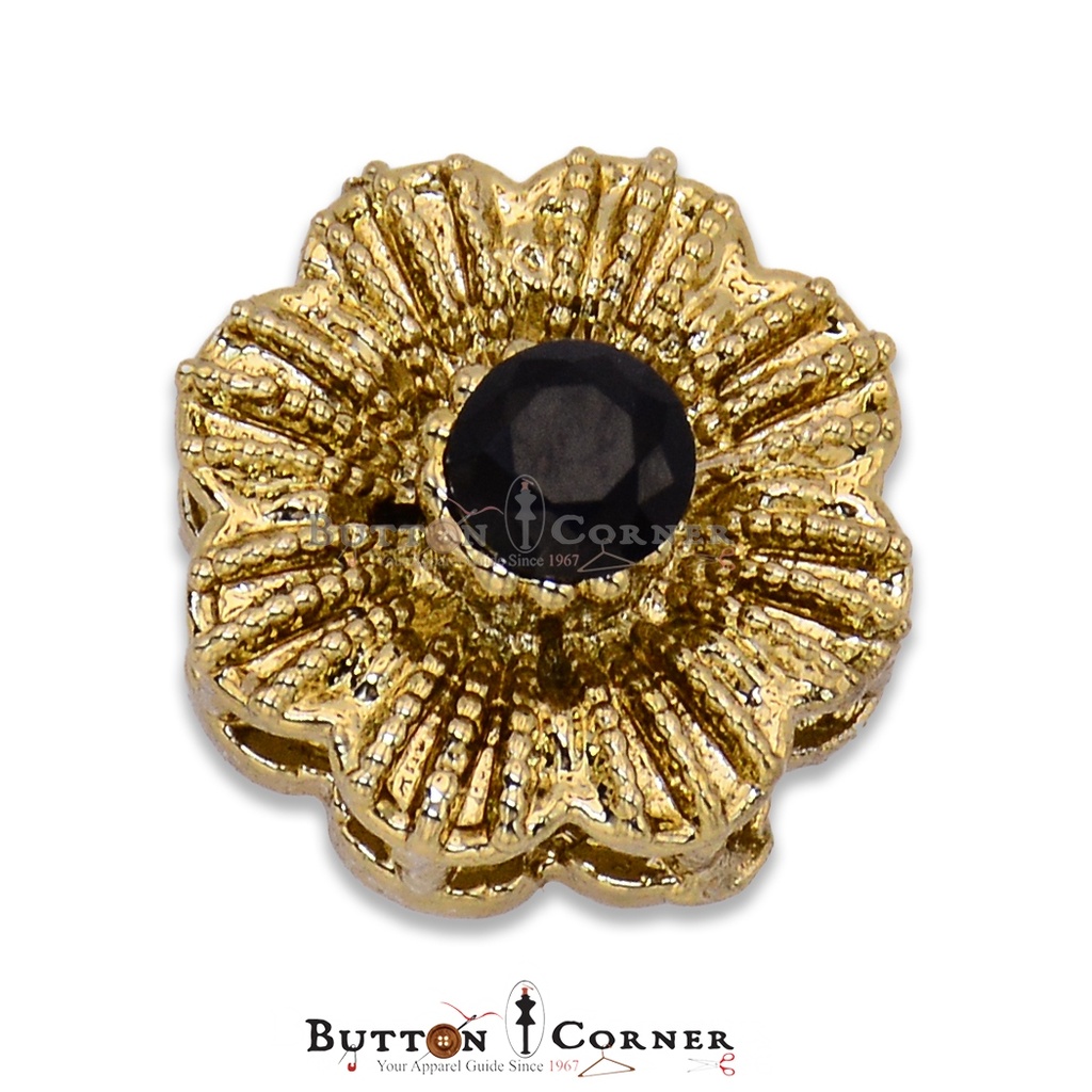 Flower Shape Fancy Kundan Button