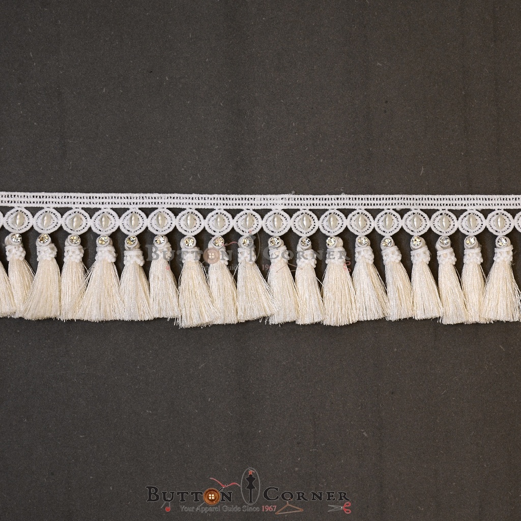 Pearl & Crystal Shuttle Hanging Lace