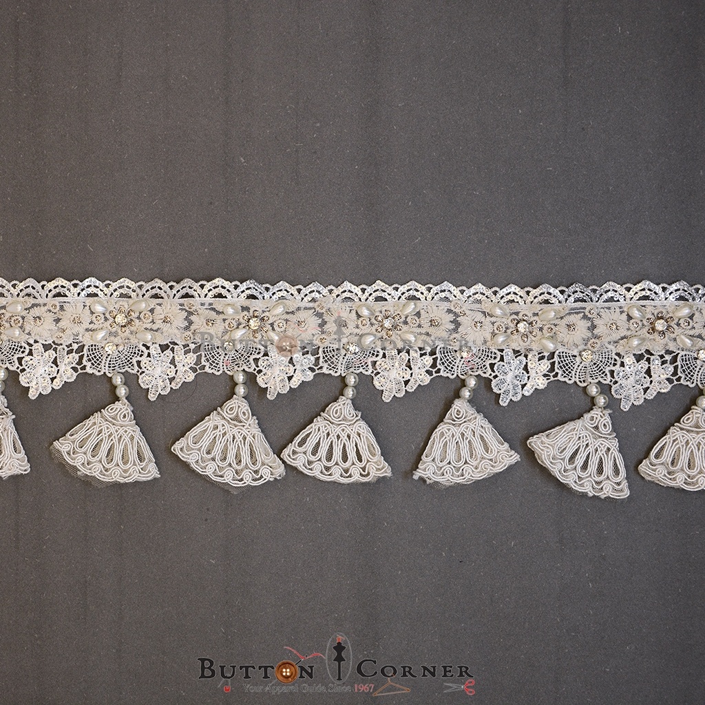 Fancy Gota Tassel Hanging Lace