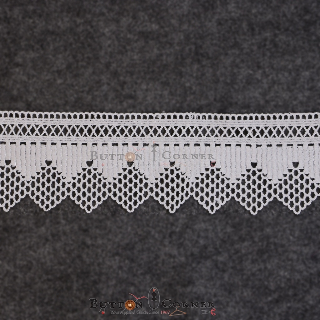 One Side Border Shuttle Lace