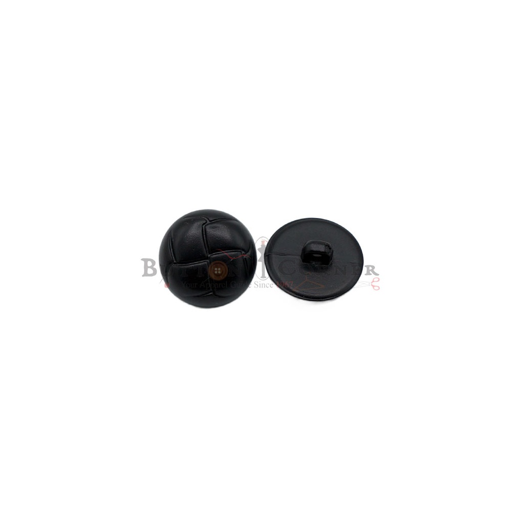 Hemline Leather Style Polyester Shank Button