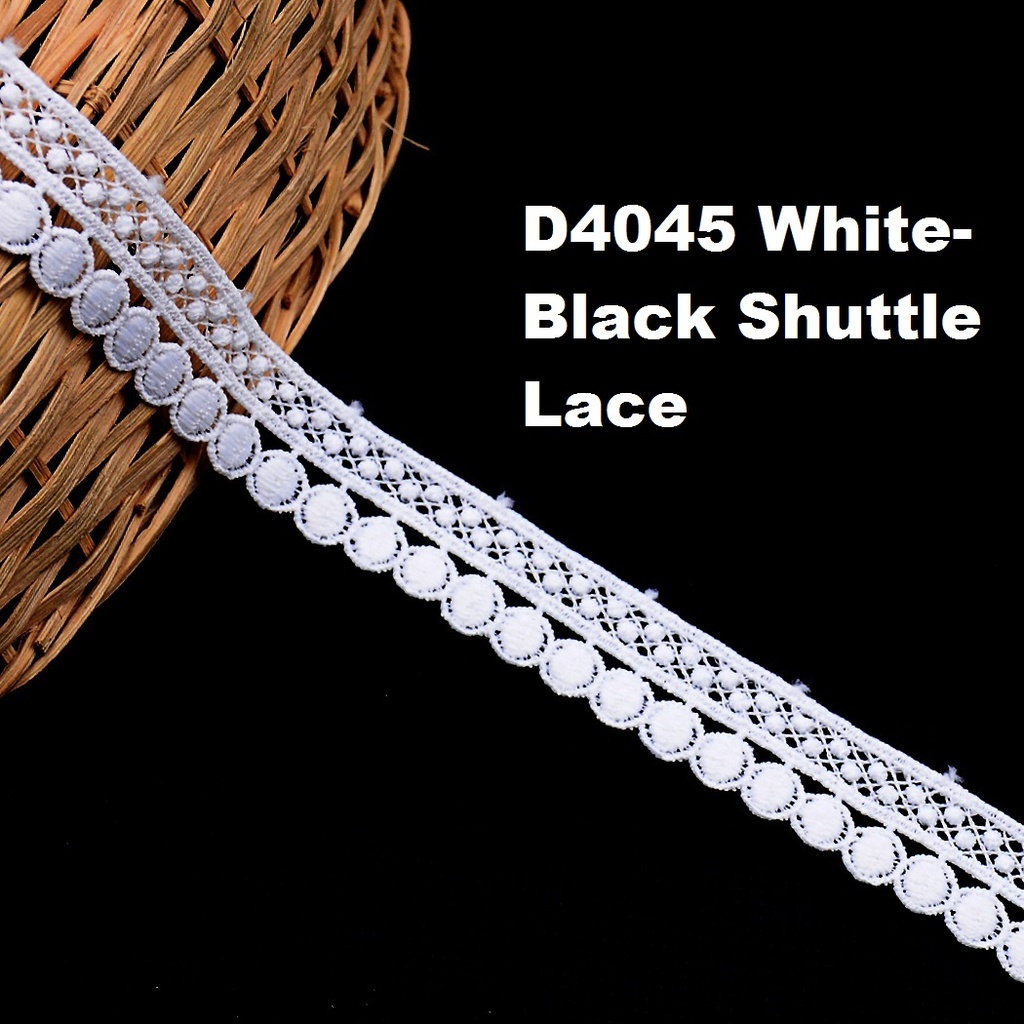 One Side Border Shuttle Lace