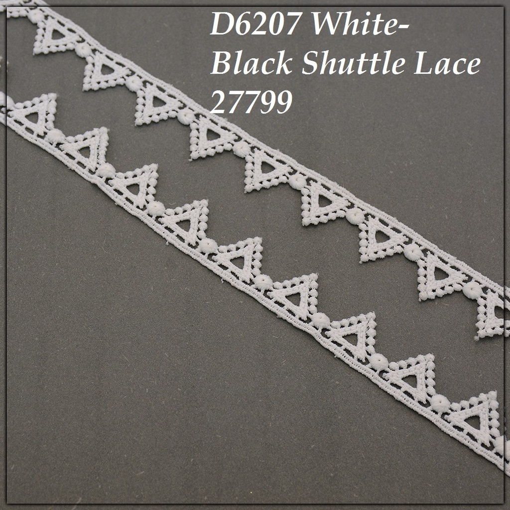 One Side Border Shuttle Lace