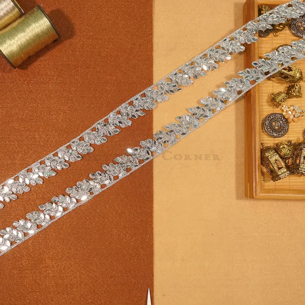Fancy Gota Mirror Lace