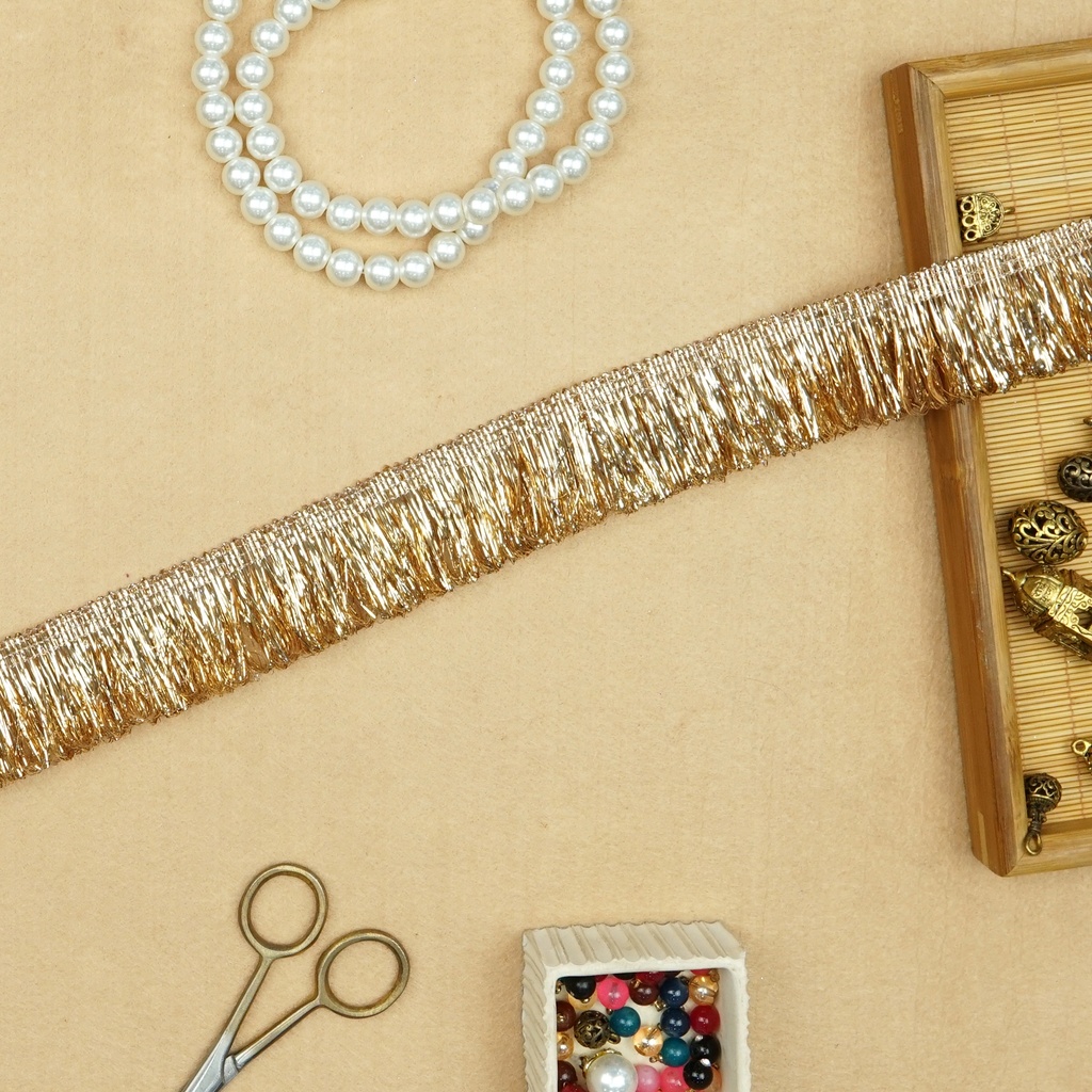 Fancy Lurex Hanging Lace