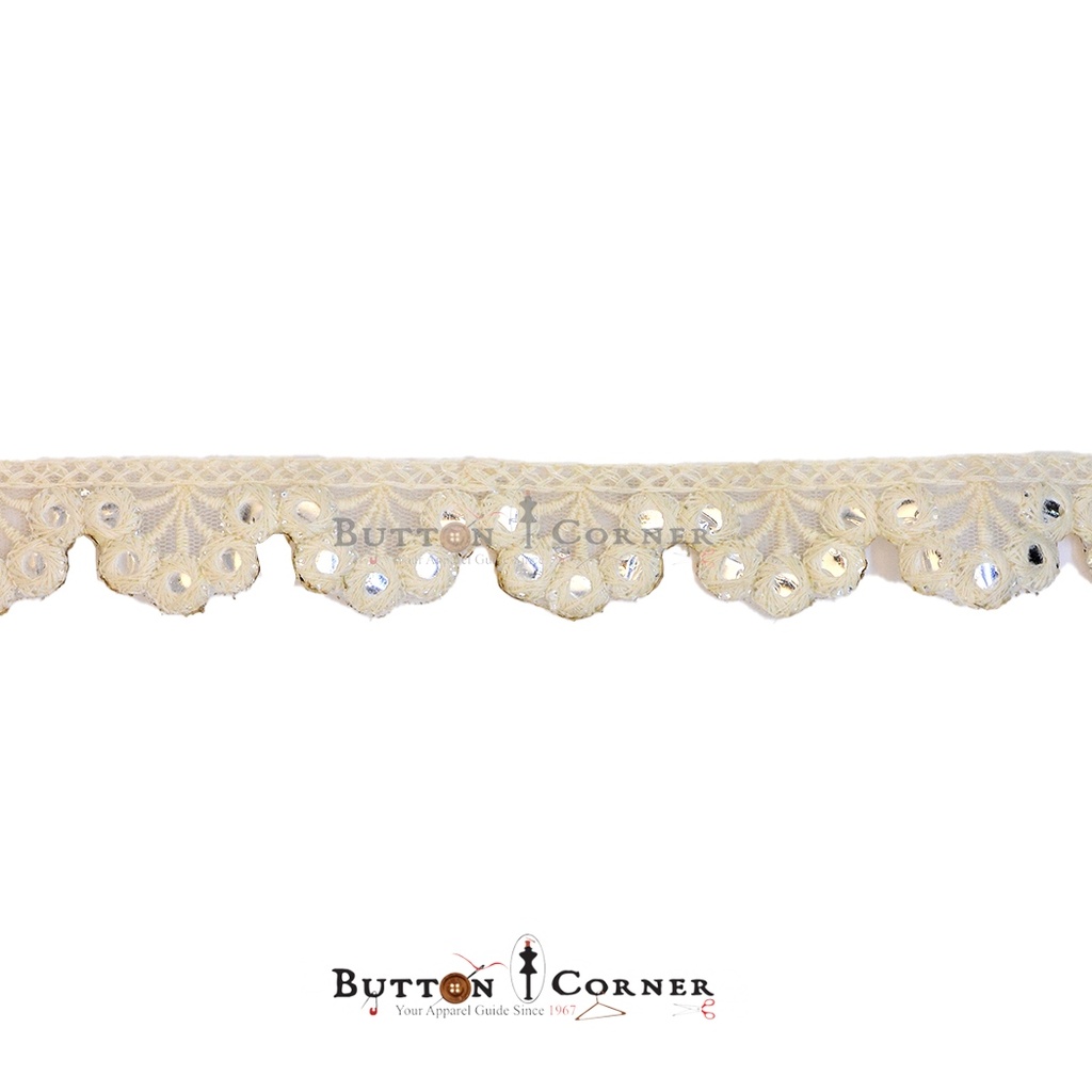 Embroidery Sequence Net Lace