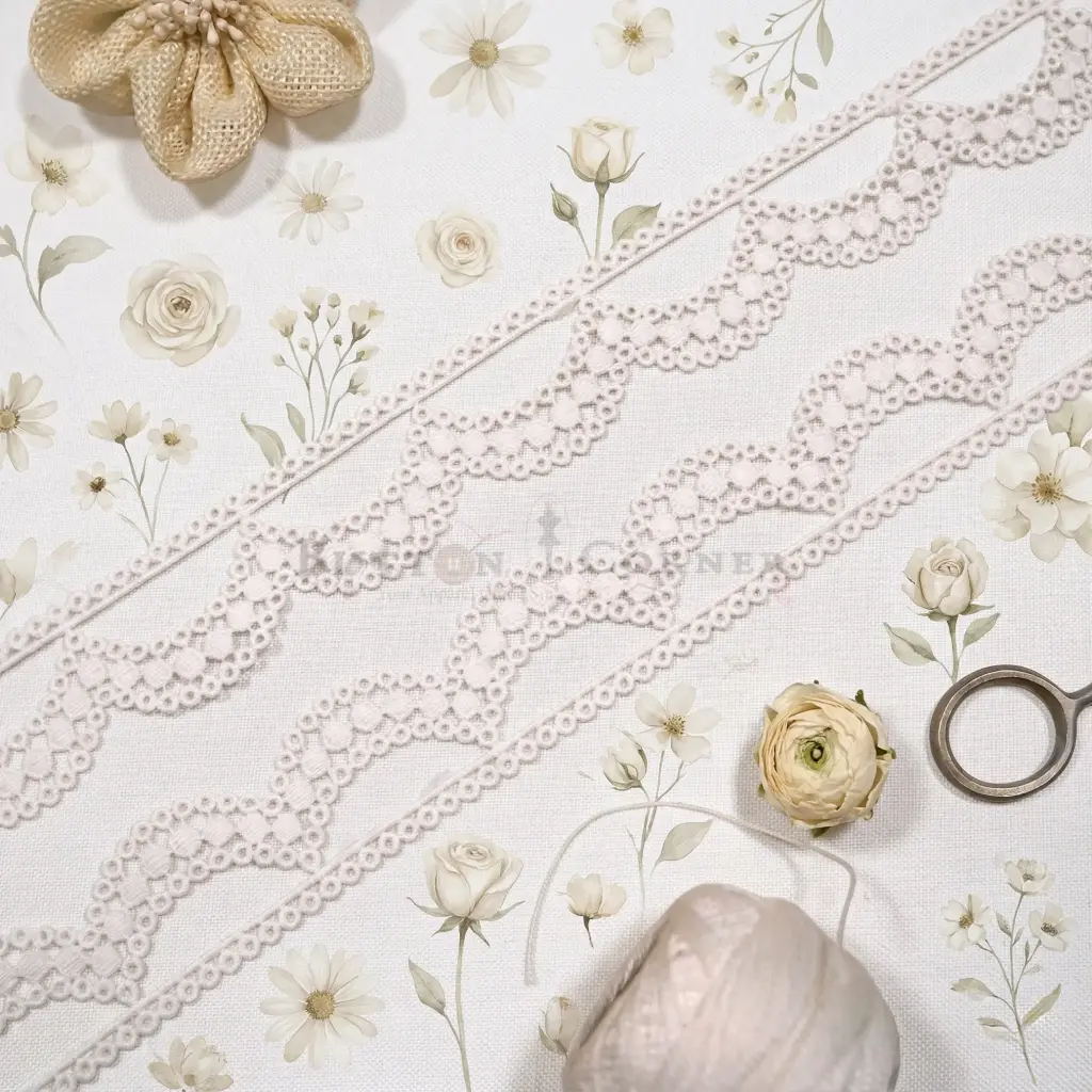 One Side Border Shuttle Scallop Lace