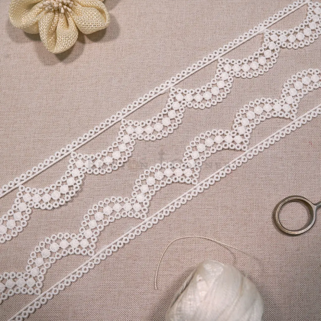 One Side Border Shuttle Scallop Lace