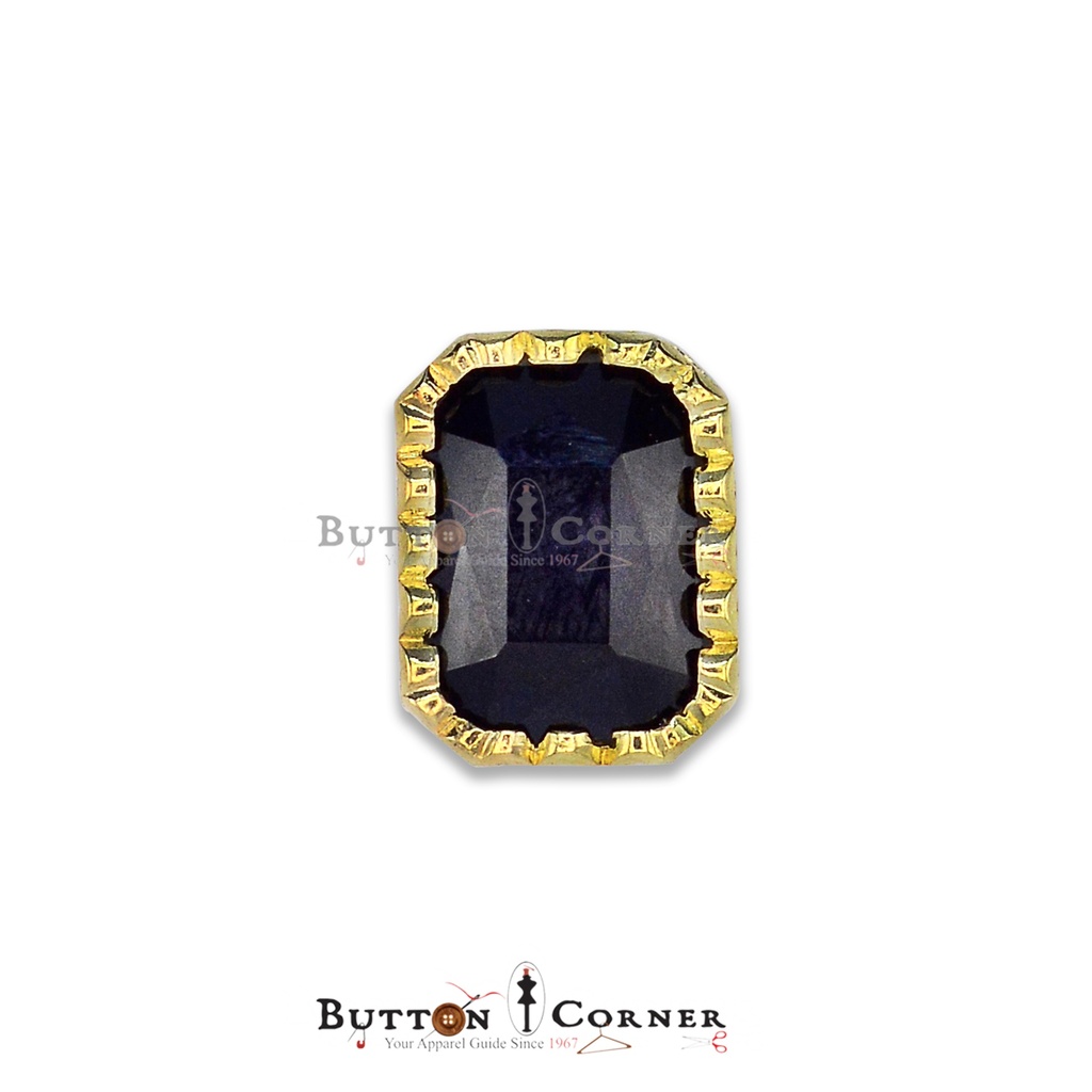 Rectangle Shape Crystal Button
