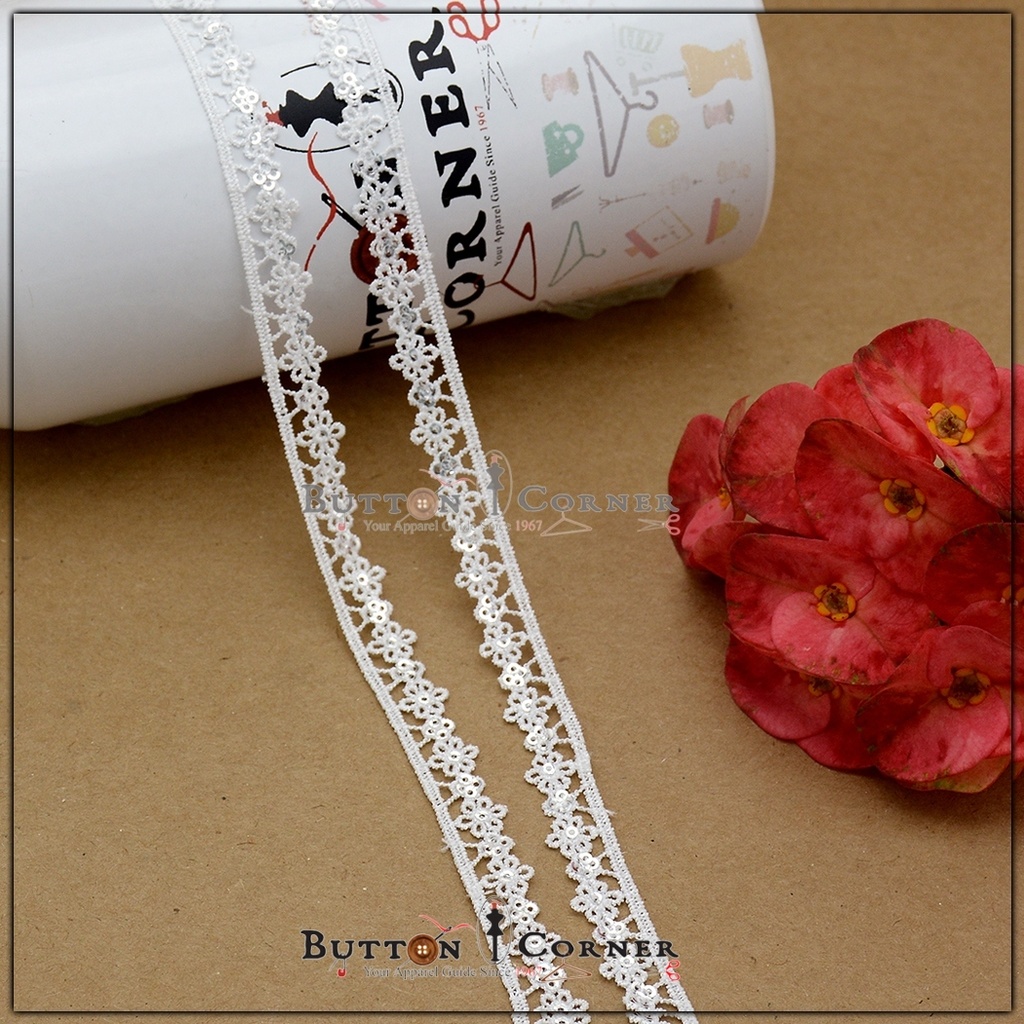 Shuttle Sequence Lace