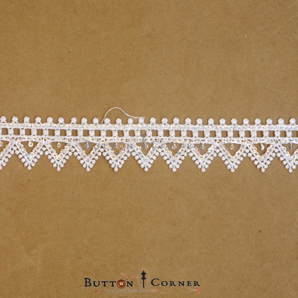 Shuttle Sequence Lace
