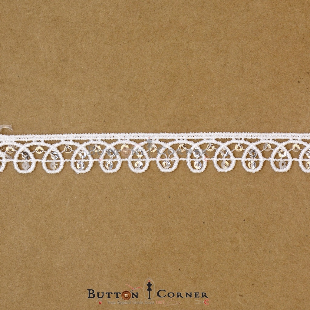 Shuttle Sequence Lace