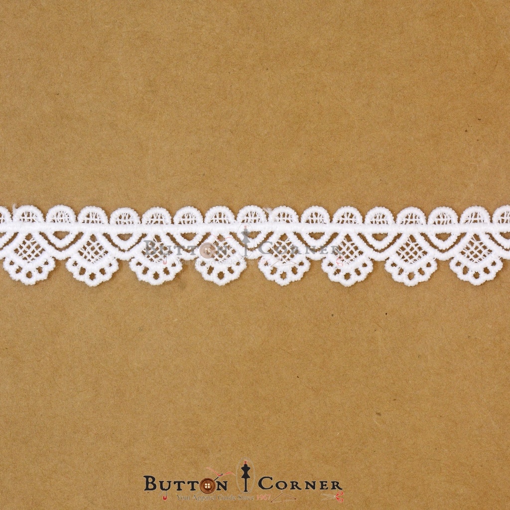 Scalloped Crest Edging Style Lace