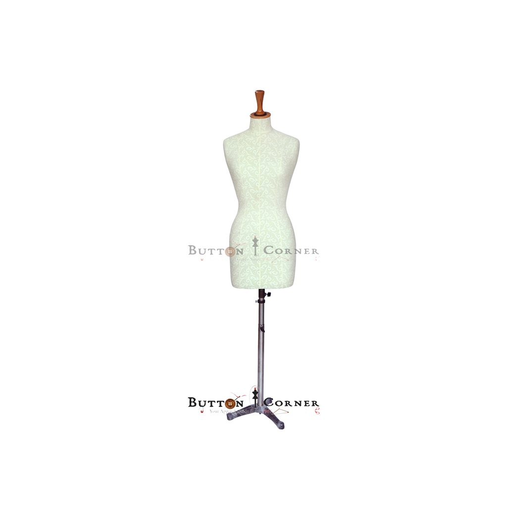 Dress Form Female Mannequin Textured Fabric Without Arms