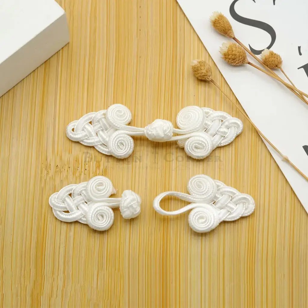 Spiral Rosette Chinese Knot Frog Closure Button