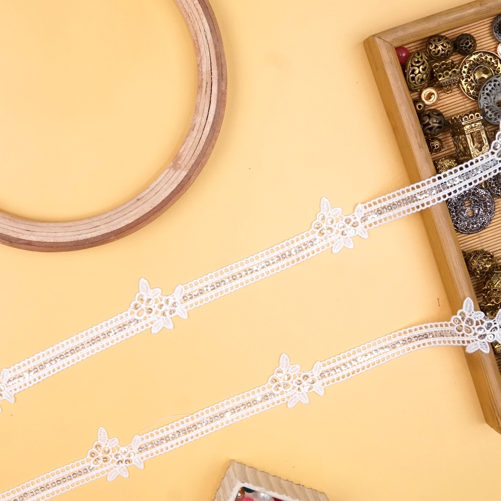 Shuttle Sequence Lace
