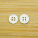 Sleek Smooth Surface Border 4-hole Shirt Button
