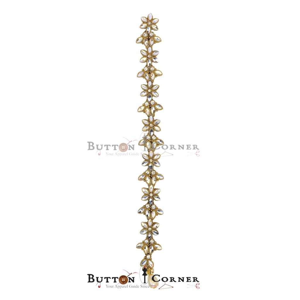 Fancy Kundan Button Patti