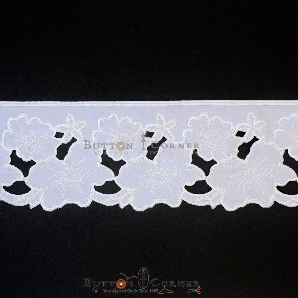 One Side Border Cotton Lace