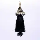 Fancy Pearl Crystal & Mirror Tassel