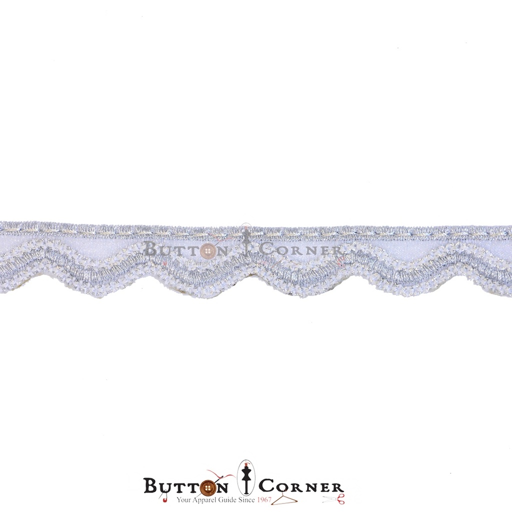 Fancy Metallic Yarn Net Lace