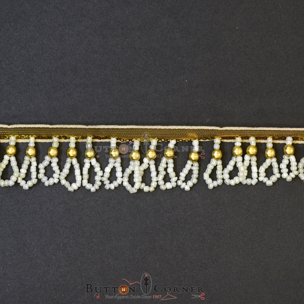 Fancy Sequence Pearl Hanging Lace