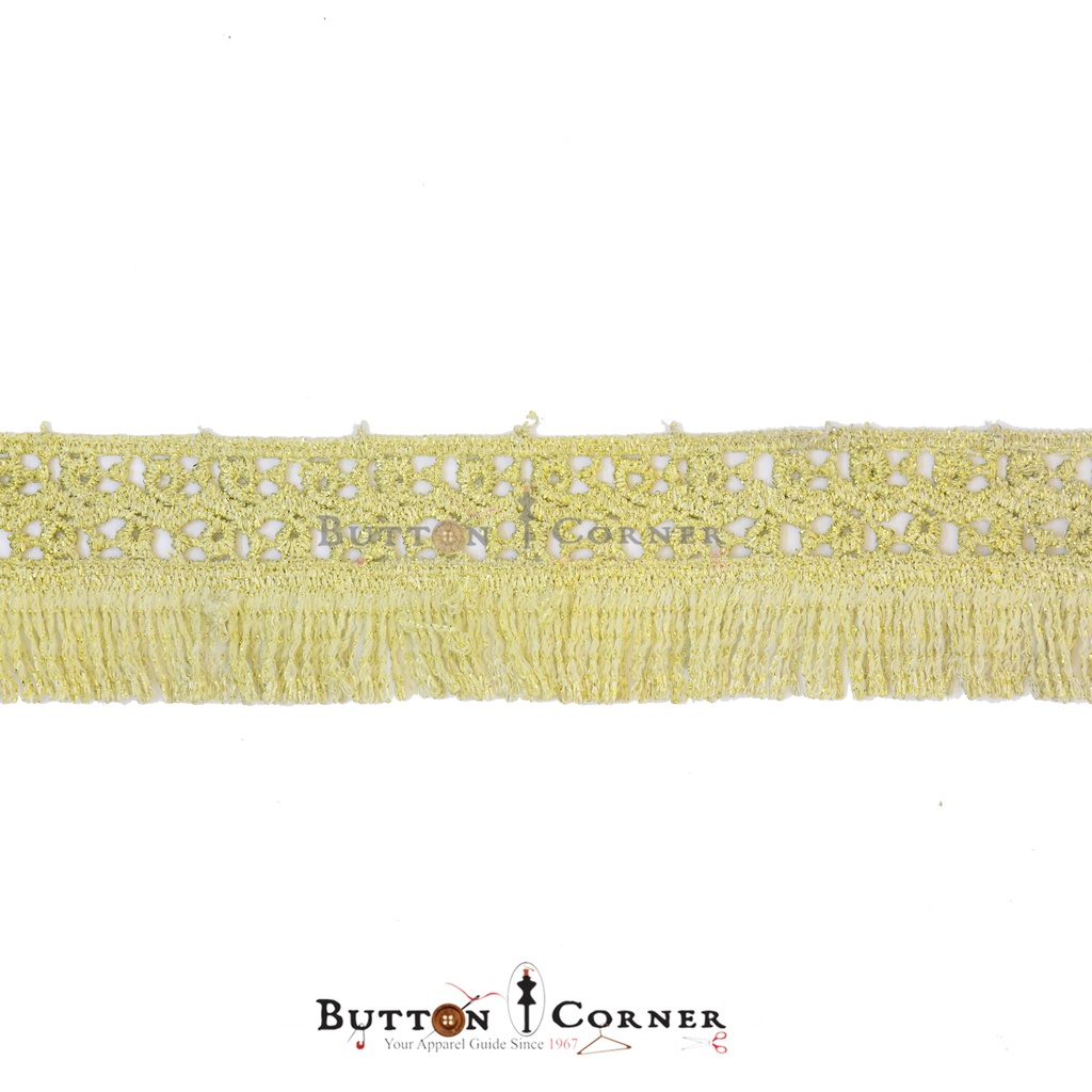 Fancy Metallic Yarn Hanging Lace