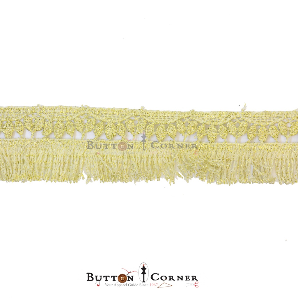 Fancy Metallic Yarn Hanging Lace
