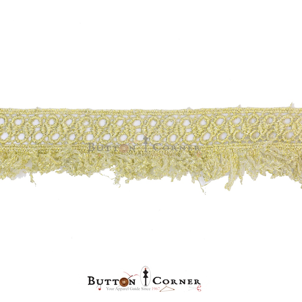 Fancy Metallic Yarn Hanging Lace