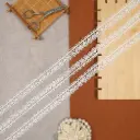 One Side Border Shuttle Lace