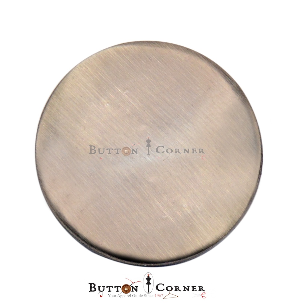 Round Shape Plain Metal Button