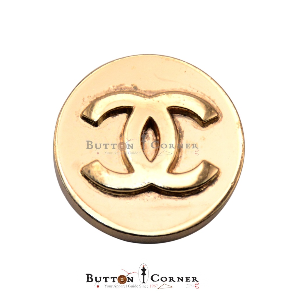 Chanel Logo Round Suiting Button