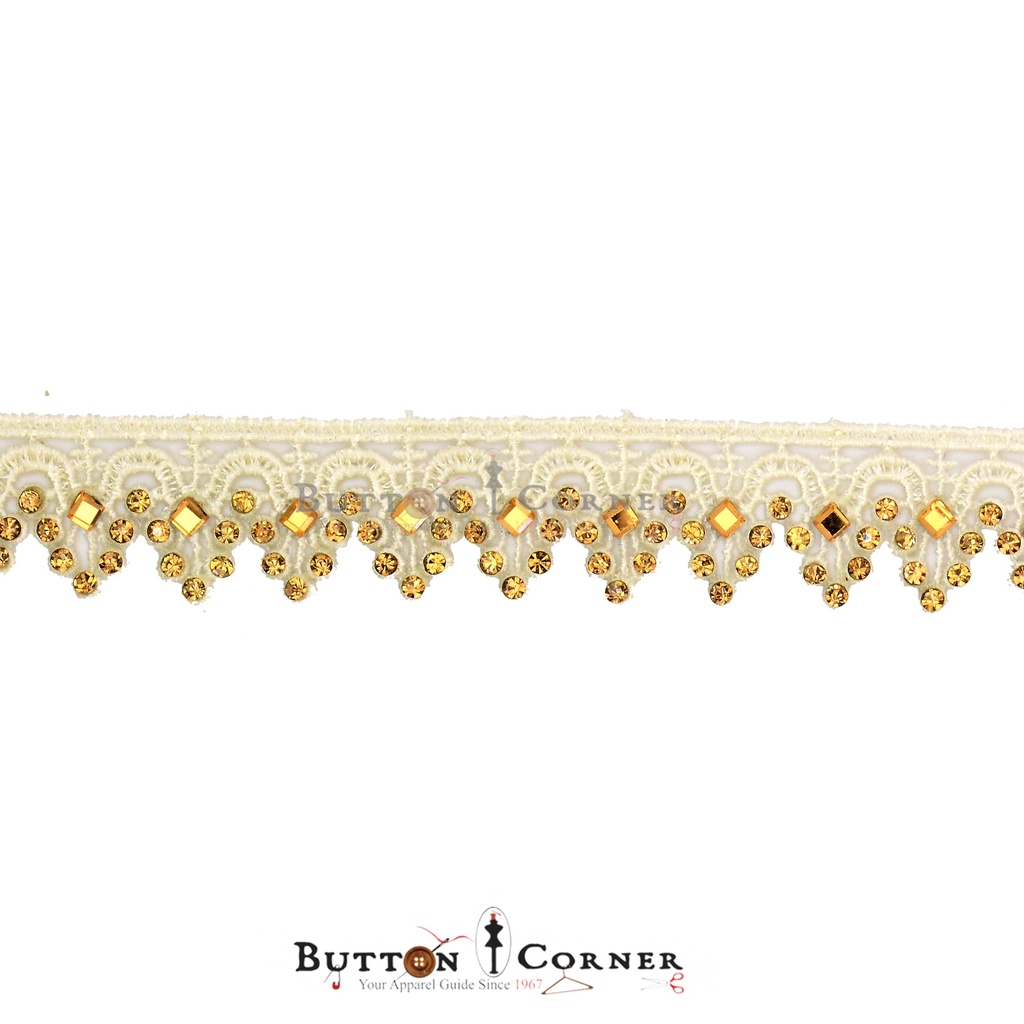 Fancy Shuttle Crystal Lace